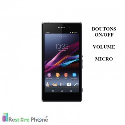 Réparations Boutons On/Off + Volume + Micro Xperia Z1 (L39H)