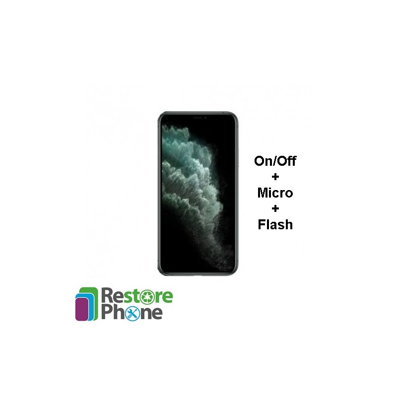 Nappe On Off+Micro+Flash pour Apple iPhone 11 - Restore Phone