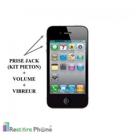 Réparation Boutons Vibreur + Volume Iphone 4