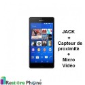Reparation Nappe Jack + Capteur de proximité + Micro Xperia Z3