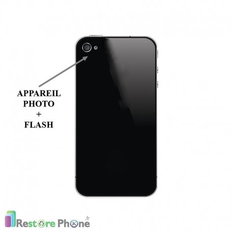 Réparation Appareil Photo + Flash Iphone 4