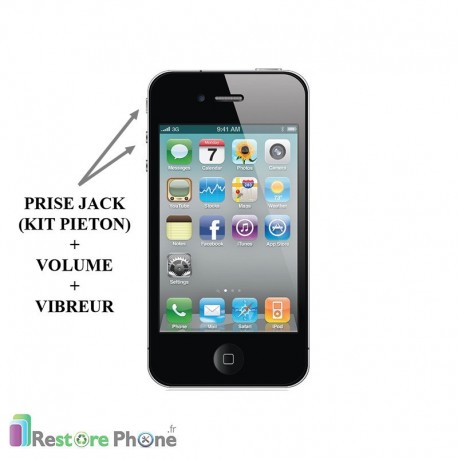 Reparation Prise Jack + Volume + Vibreur iPhone 4S