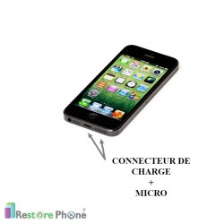 Réparation Connecteur de Charge + Micro iPhone 5
