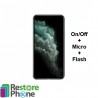Réparation Bouton On/Off + Micro + Flash iPhone 11 Pro