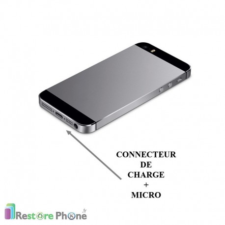 Réparation Connecteur de Charge + Micro iPhone 5S