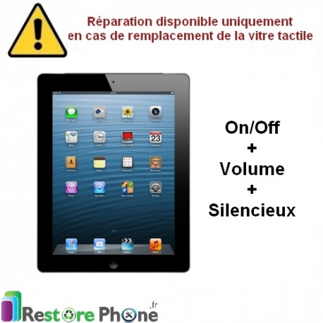 Reparation Nappe on/off + volume + silencieux iPad 2