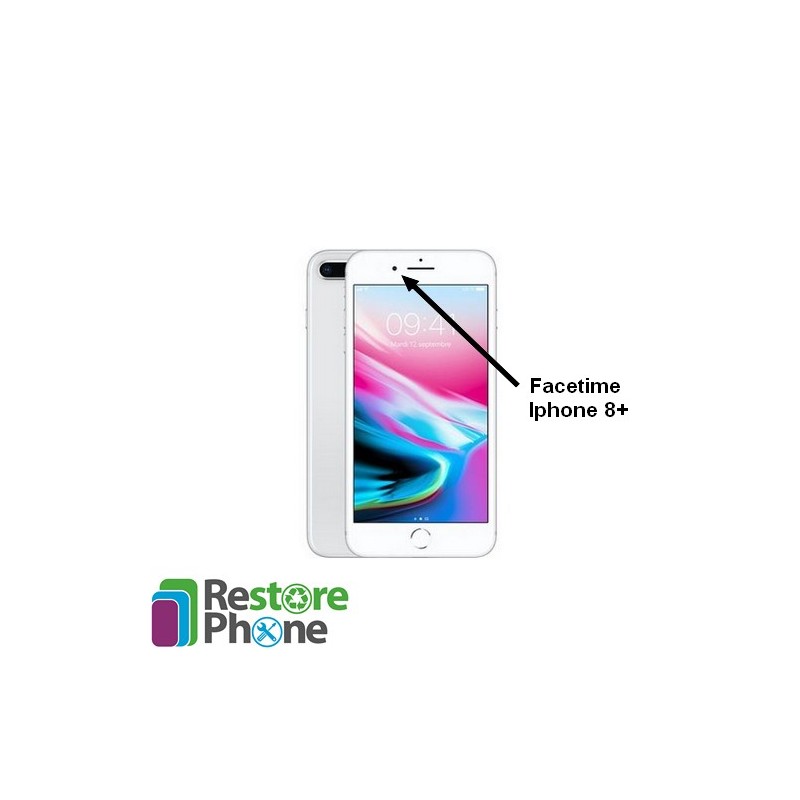 Réparation Appareil Photo Frontal + Capteur de Proximité + Micro Secondaire  Iphone 8 Plus - Restore Phone