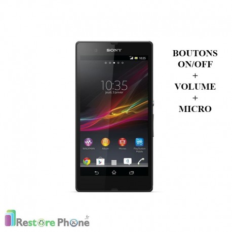 Réparations Boutons On/Off + Volume + Micro Xperia Z (L36H)
