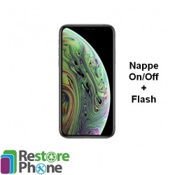 Reparation nappe On/Off + Flash iPhone XS